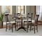 International Concepts Round 36 in Round Extension Dining Table with 4 San Remo Chairs, Rich Mocha, 36 in W, 48 in L, Wood K15-36RXT-27B-C10-4 - alternate 3